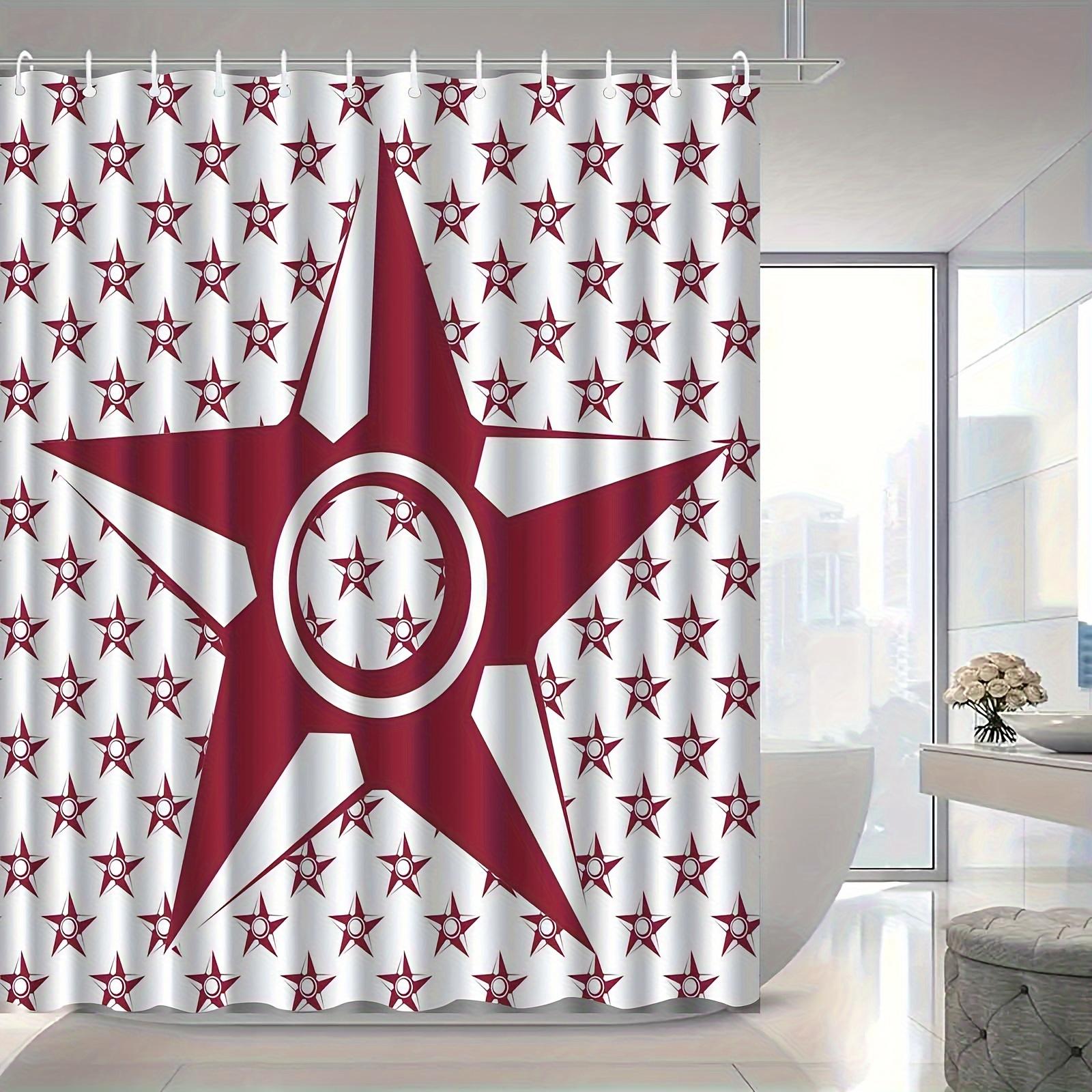 1pc Star-print shower curtain, polyester fabric, machine washable, with hooks, suitable for bathroom décor. 90X180cm
1pc Star-print shower curtain, polyester fabric, machine washable, with hooks, suitable for bathroom décor. 90X180cm