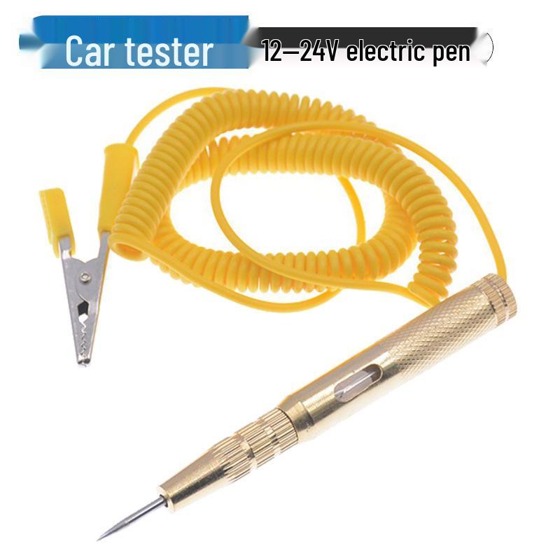 12V/24V Automotive Circuit Test Light - Copper Test Pen for Car Repair and Electrician Maintenance
12V/24V Automotive Circuit Test Light - Copper Test Pen for Car Repair and Electrician Maintenance