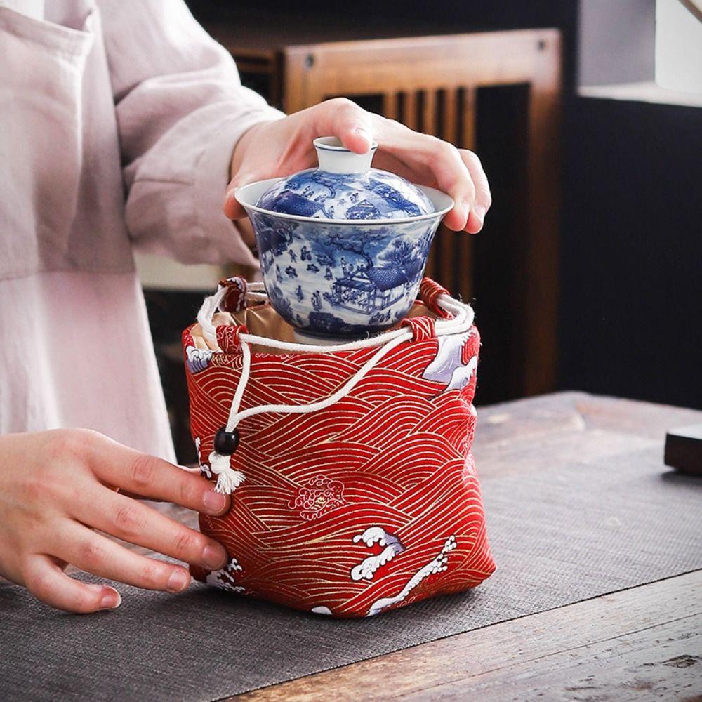 Canvas Chinese Style Handbag Dragon Square Flower Wrist Bag Flower Drawstring Bag Tea Set Storage H
Canvas Chinese Style Handbag Dragon Square Flower Wrist Bag Flower Drawstring Bag Tea Set Storage H