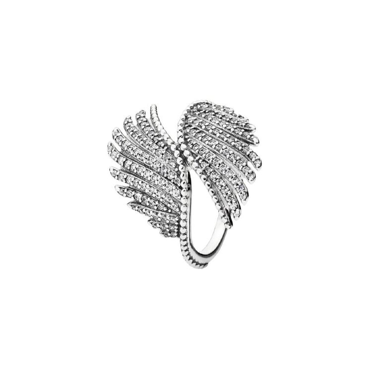 Pandora Magnificent Feather Ring Women rings Silver 190960CZ Box,50
Pandora Magnificent Feather Ring Women rings Silver 190960CZ Box,50