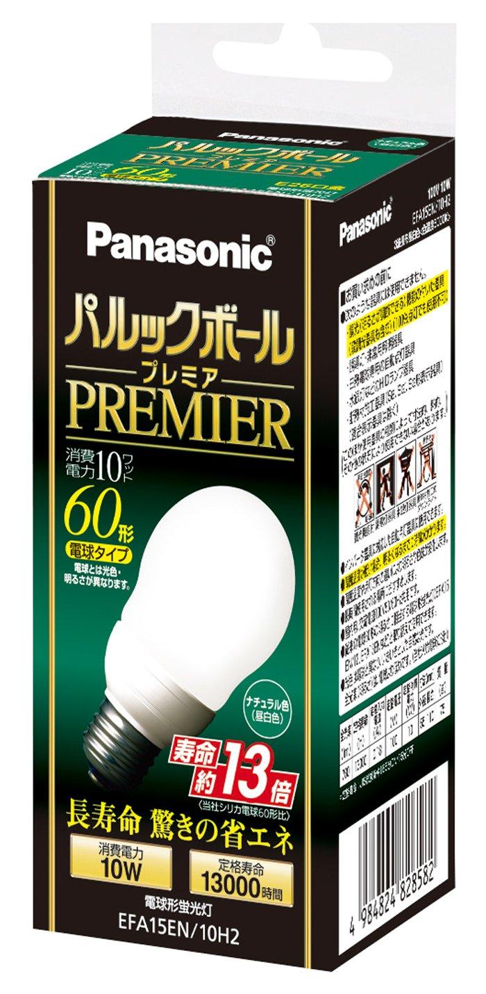 Panasonic Palook Ball Premier A15 Type Light Bulb 60 Type Natural Color EFA15EN10H2 Base Diameter 26mm
Panasonic Palook Ball Premier A15 Type Light Bulb 60 Type Natural Color EFA15EN10H2 Base Diameter 26mm