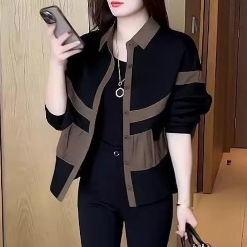 Women s Spring/Fall Causal Slimming Contrast-Color Lightweight Jacket with Polo Collar and Patchwork Details for Commuting XS хакі
Women s Spring/Fall Causal Slimming Contrast-Color Lightweight Jacket with Polo Collar and Patchwork Details for Commuting XS хакі