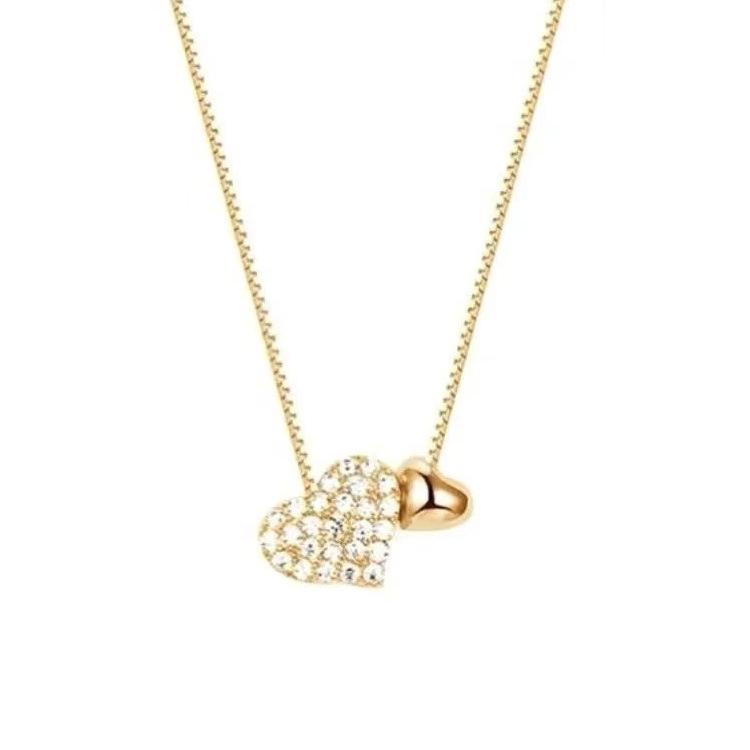 Женское бриллиантовое колье в форме двойного сердца — элегантная, милая и роскошная ключичная цепочка. золотой
Женское бриллиантовое колье в форме двойного сердца — элегантная, милая и роскошная ключичная цепочка. золотой