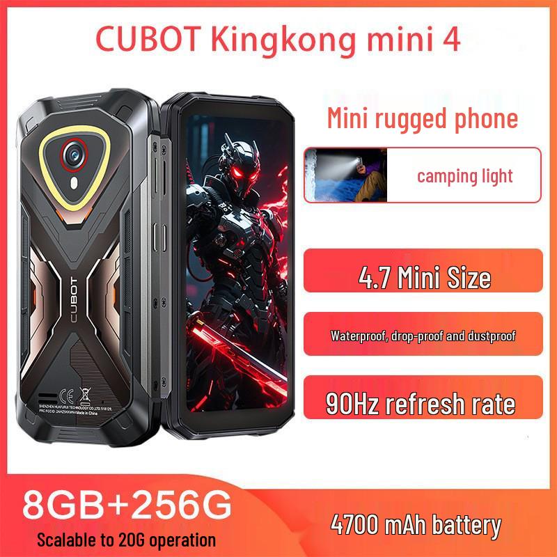 CUBOT KingKong Mini 4: Compact 256GB Waterproof Shockproof Android Smartphone (Global Version) 128GB Storage
CUBOT KingKong Mini 4: Compact 256GB Waterproof Shockproof Android Smartphone (Global Version) 128GB Storage