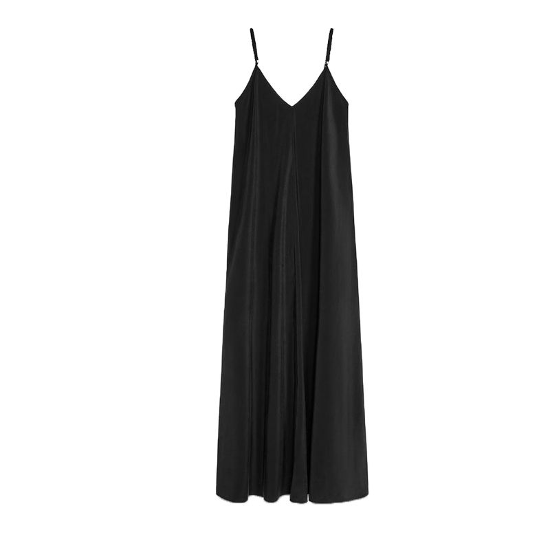 Spring and Summer New Women s Clothing French Ruched Design V Neck Loose Vertical Strap Length Dress 8372092 Black L
Spring and Summer New Women s Clothing French Ruched Design V Neck Loose Vertical Strap Length Dress 8372092 Black L