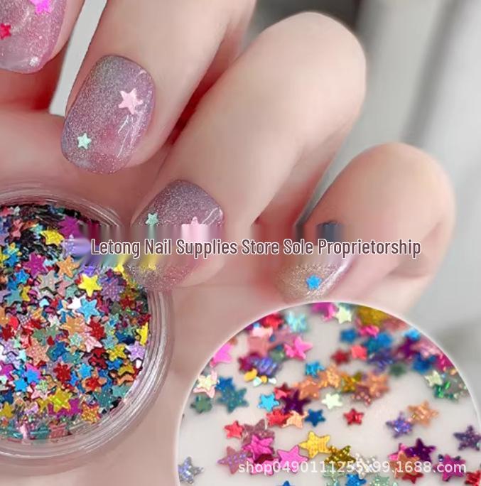 Candy Color Laser Star Nail Art Sequins - 3MM Colorful Five-Pointed Stars
Candy Color Laser Star Nail Art Sequins - 3MM Colorful Five-Pointed Stars
