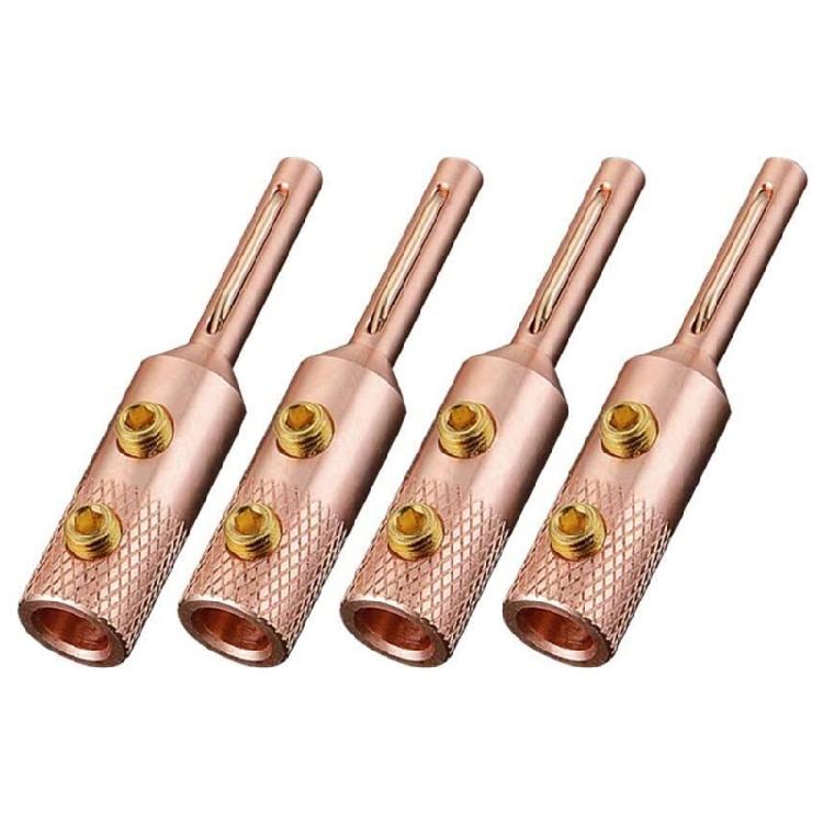 Banana Plugs AV Receiver Amplifiers and Sound Systems Gold Pure Brass 1
Banana Plugs AV Receiver Amplifiers and Sound Systems Gold Pure Brass 1
