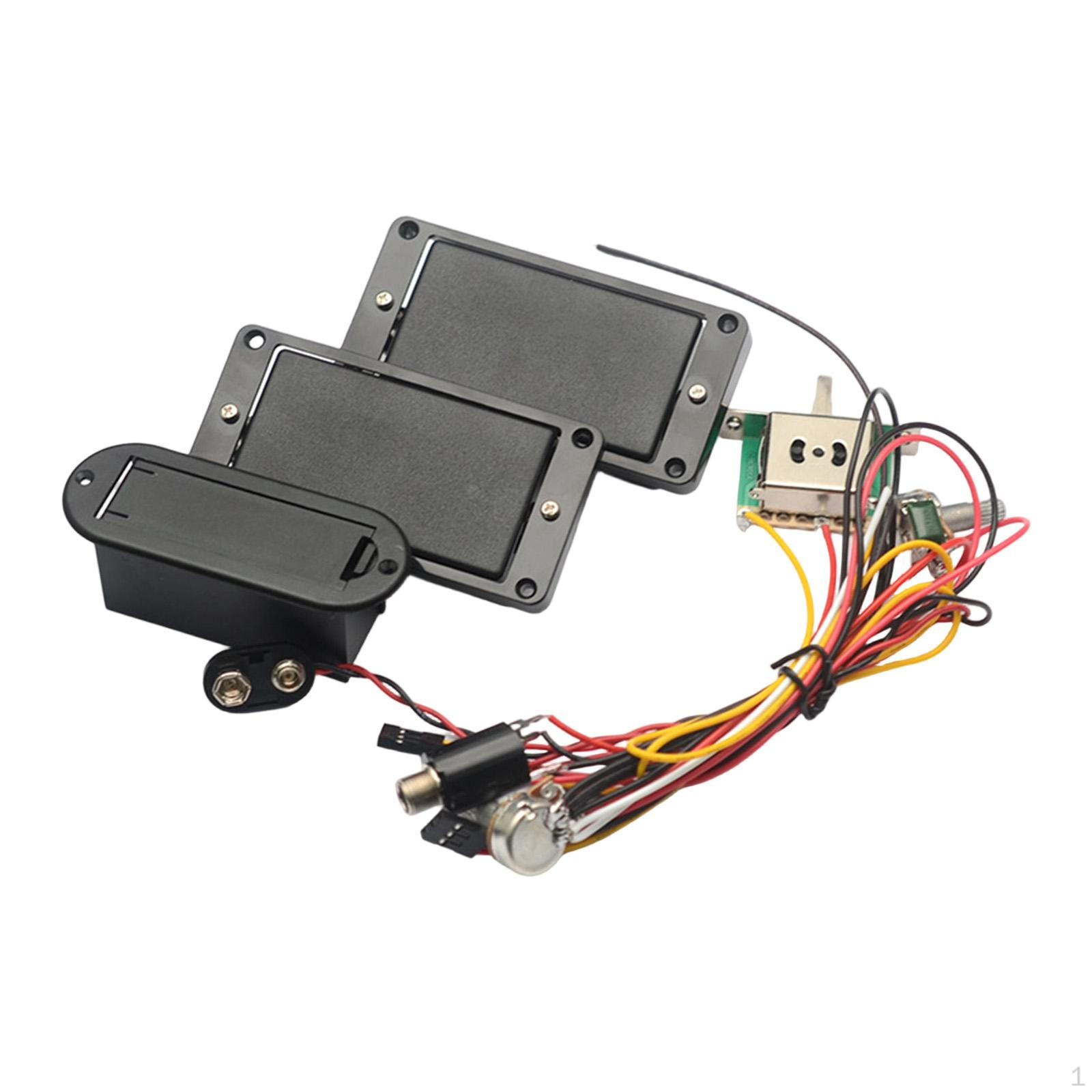 Active HH Guitar Pickup with 1T1V Circuit 3 Way Switch Lover Wiring Harness Spare
Active HH Guitar Pickup with 1T1V Circuit 3 Way Switch Lover Wiring Harness Spare