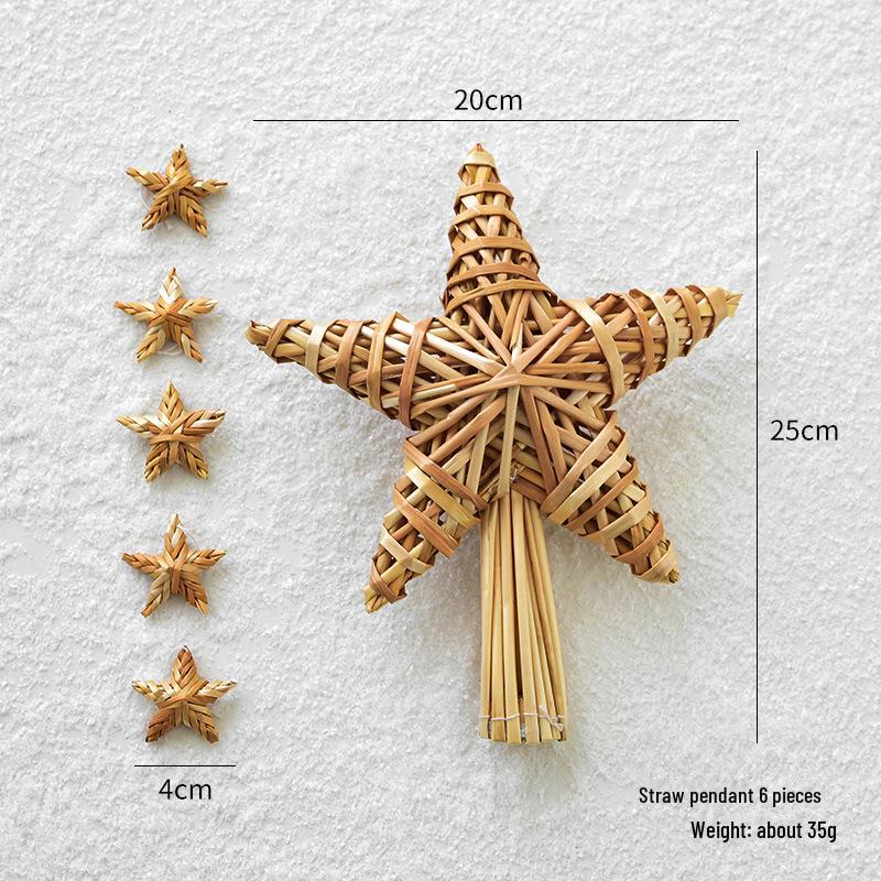 Екологічно чиста солом яна сніжинка зірка Tree Topper - натуральна підвіска для різдвяних прикрас
Екологічно чиста солом яна сніжинка зірка Tree Topper - натуральна підвіска для різдвяних прикрас