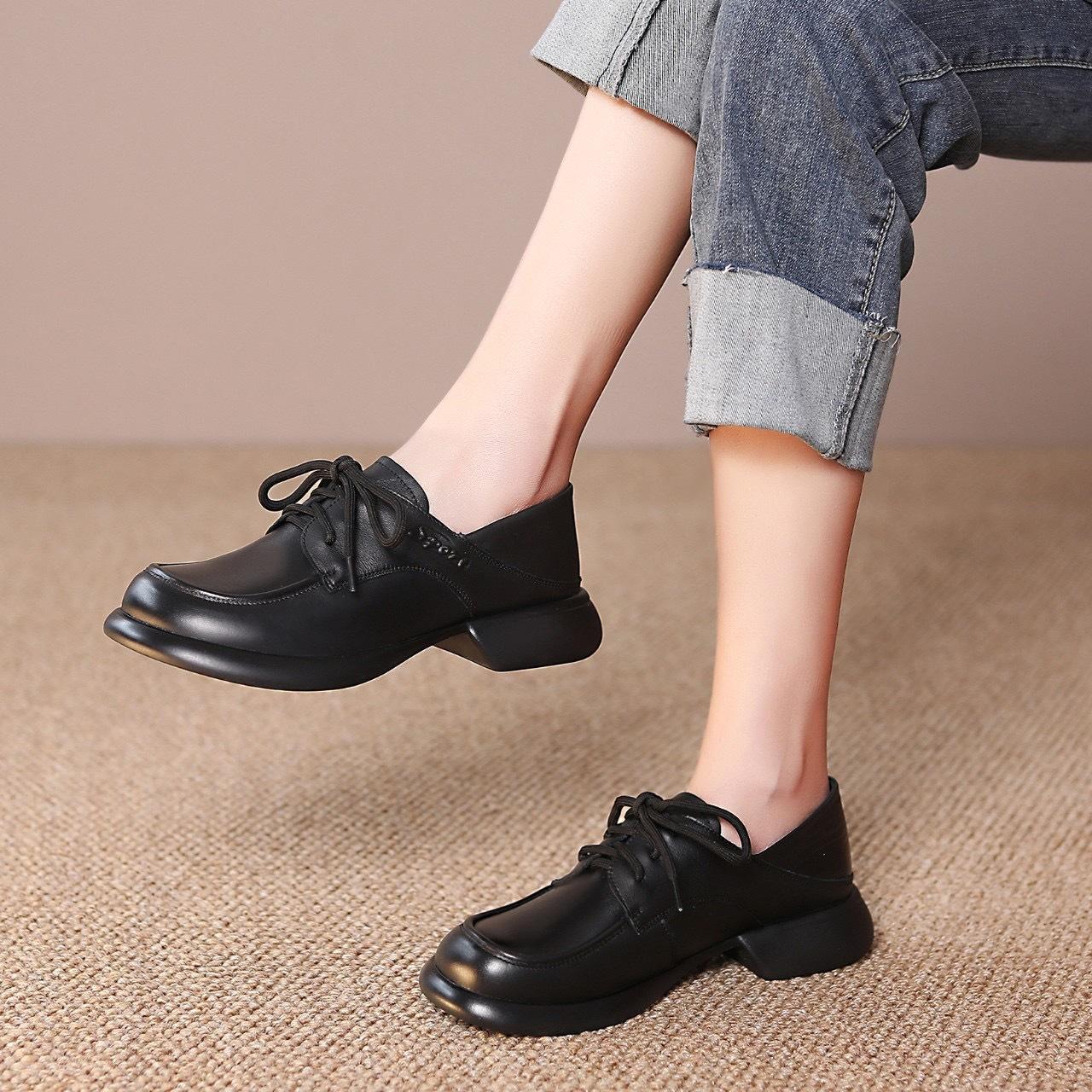Comemore 2024 Весна Новые туфли на низком каблуке со шнуровкой Мягкая нескользящая женская рабочая обувь Кожаные удобные туфли-лодочки для женщин 35 чёрный
Comemore 2024 Весна Новые туфли на низком каблуке со шнуровкой Мягкая нескользящая женская рабочая обувь Кожаные удобные туфли-лодочки для женщин 35 чёрный