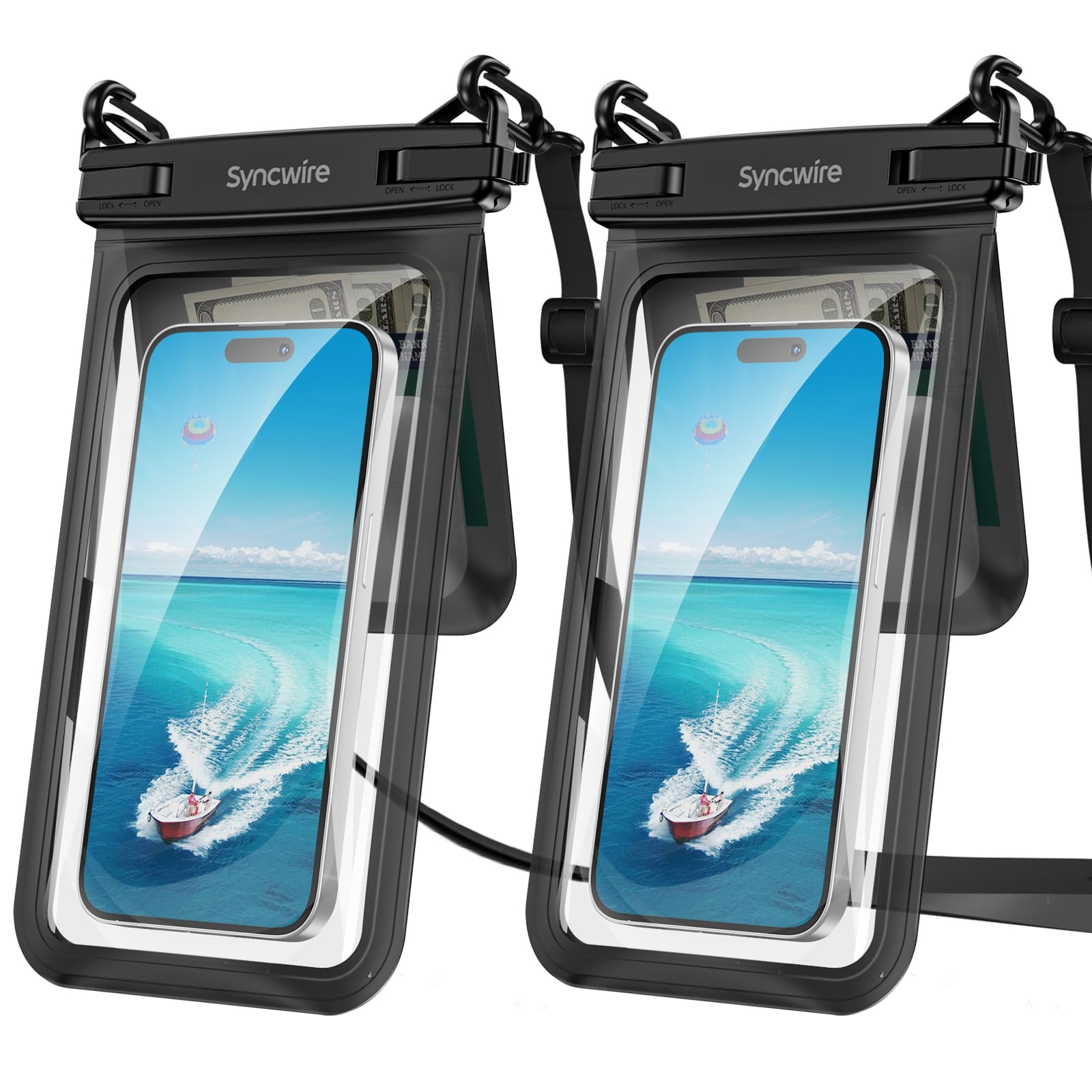 Водонепроницаемый чехол для смартфона SYNCWIRE с отделением для мелочей, двойная защита экрана смартфона под водой, удобный шейный ремешок, совместим с iPhone Pro и другими
Водонепроницаемый чехол для смартфона SYNCWIRE с отделением для мелочей, двойная защита экрана смартфона под водой, удобный шейный ремешок, совместим с iPhone Pro и другими