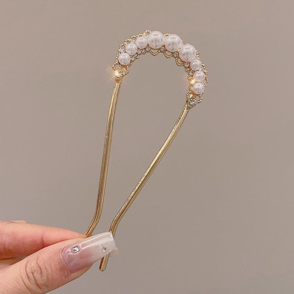 1pc Fashion Pearl U-Shape hair clips accessories Hairpin Female Plug comb Hairpin Hair Plate Fixed Artifacts Hairpin Headdress
1pc Fashion Pearl U-Shape hair clips accessories Hairpin Female Plug comb Hairpin Hair Plate Fixed Artifacts Hairpin Headdress