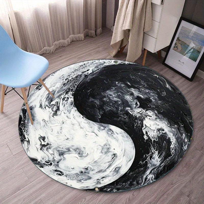3D Yinyang Print Round Area Rug - Non-Slip, Polyester Carpet for Living Room & Bedroom Decor - Perfect Christmas or BirthdayGift 60cm x 60cm
3D Yinyang Print Round Area Rug - Non-Slip, Polyester Carpet for Living Room & Bedroom Decor - Perfect Christmas or BirthdayGift 60cm x 60cm