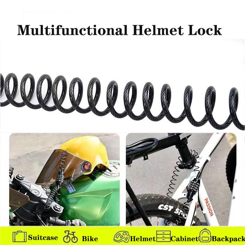 Multifunctional Classic Helmet Chain 5-digit Password Combination Bicycle Motorcycle Anti-theft Cable Lock Bicycle
Multifunctional Classic Helmet Chain 5-digit Password Combination Bicycle Motorcycle Anti-theft Cable Lock Bicycle