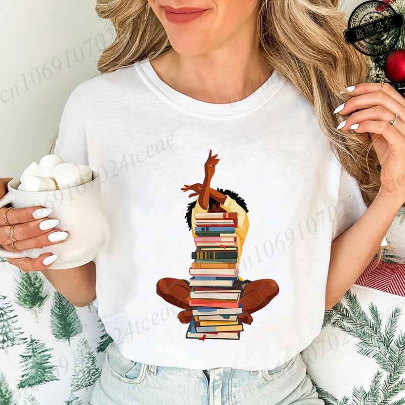 Black Women Reading TShirts Short Sleeve Clothing Summer Fashion Womens TShirts Melanin Magic Book Lover Tee Tops Gift 4XL
Black Women Reading TShirts Short Sleeve Clothing Summer Fashion Womens TShirts Melanin Magic Book Lover Tee Tops Gift 4XL