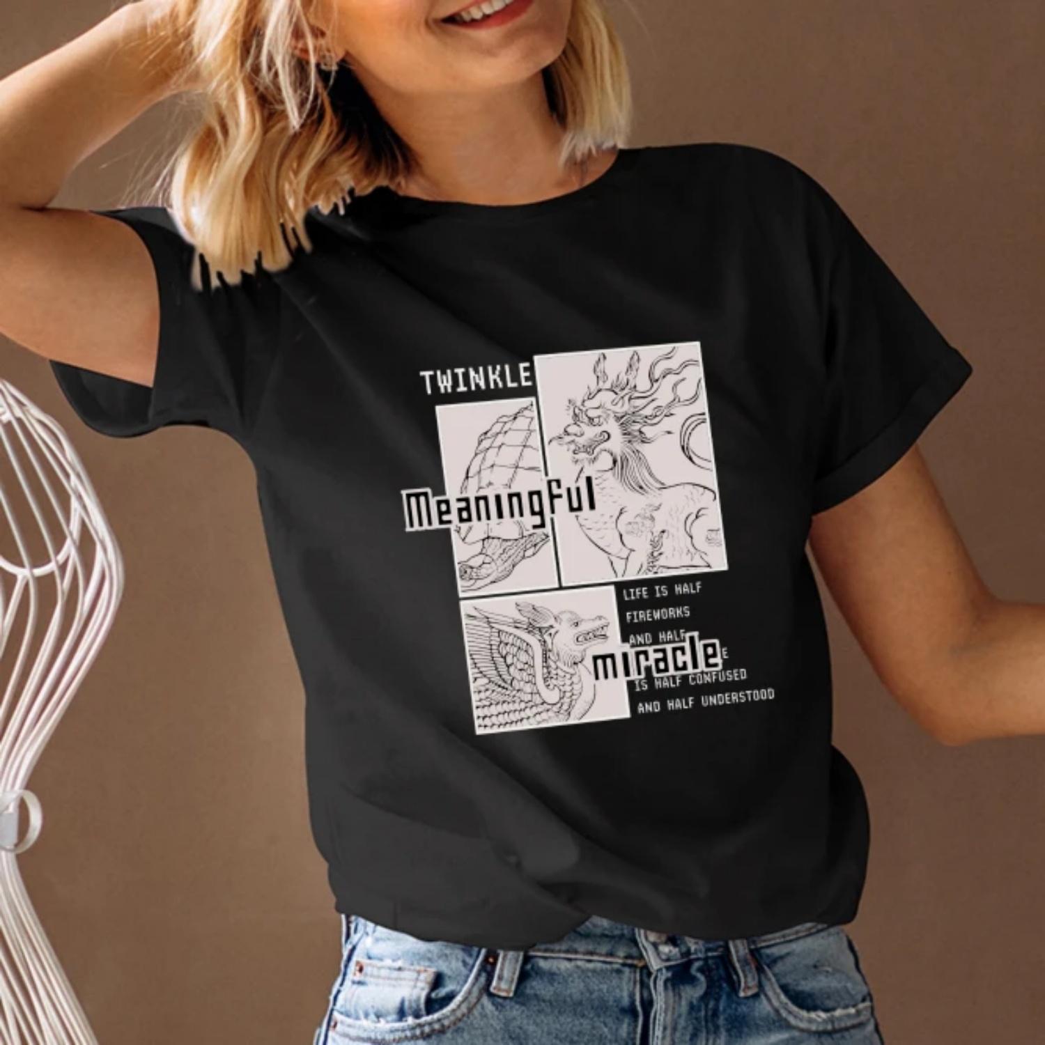 Women s T-Shirt Short Sleeve Round Neck Y2K Graphic Tee Streetwear Trendy 2023 Fast Ship XXXXXL
Women s T-Shirt Short Sleeve Round Neck Y2K Graphic Tee Streetwear Trendy 2023 Fast Ship XXXXXL