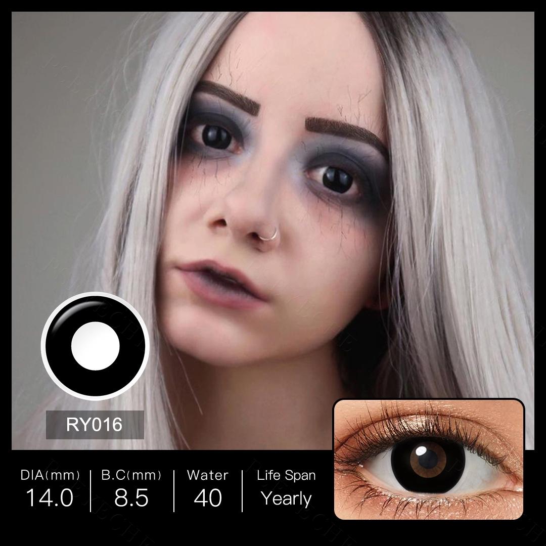 Pseyeche белые контактные линзы для Хэллоуина, однотонные контакты, черные контактные линзы для слепых, контактные линзы для косплея, сетчатые линзы Crazy Lens 14.0mm чёрный
Pseyeche белые контактные линзы для Хэллоуина, однотонные контакты, черные контактные линзы для слепых, контактные линзы для косплея, сетчатые линзы Crazy Lens 14.0mm чёрный