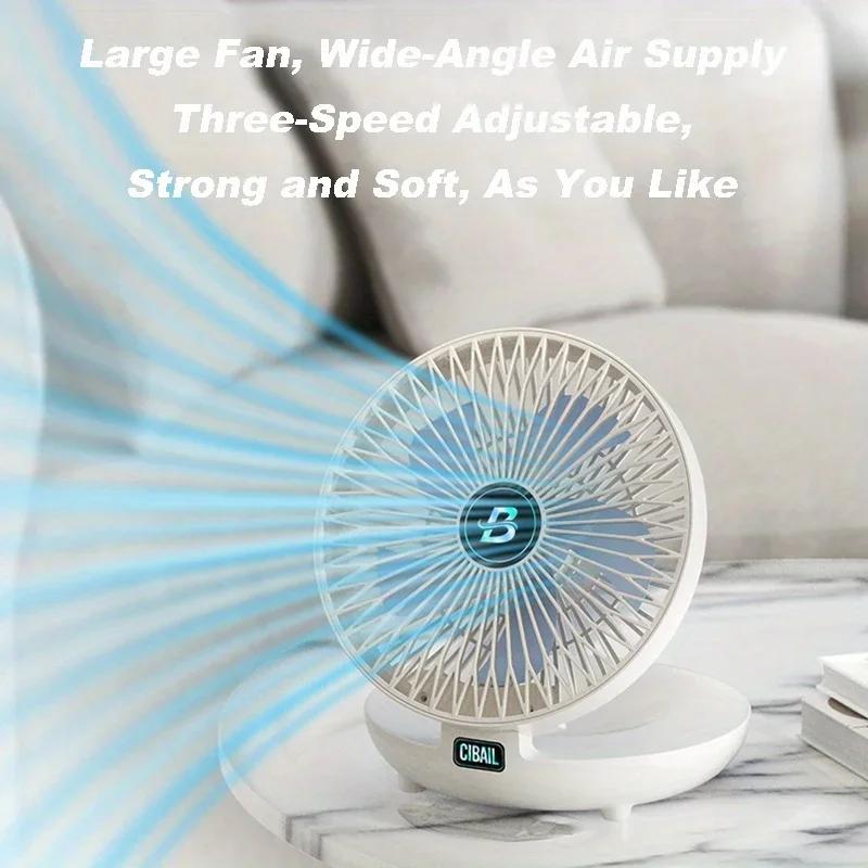 1200mAh Desktop Fan Wall-Mounted Portable Table Fan Air Conditioner Type-C Fan Foldable Mini Air Cooling Fan for Office
1200mAh Desktop Fan Wall-Mounted Portable Table Fan Air Conditioner Type-C Fan Foldable Mini Air Cooling Fan for Office