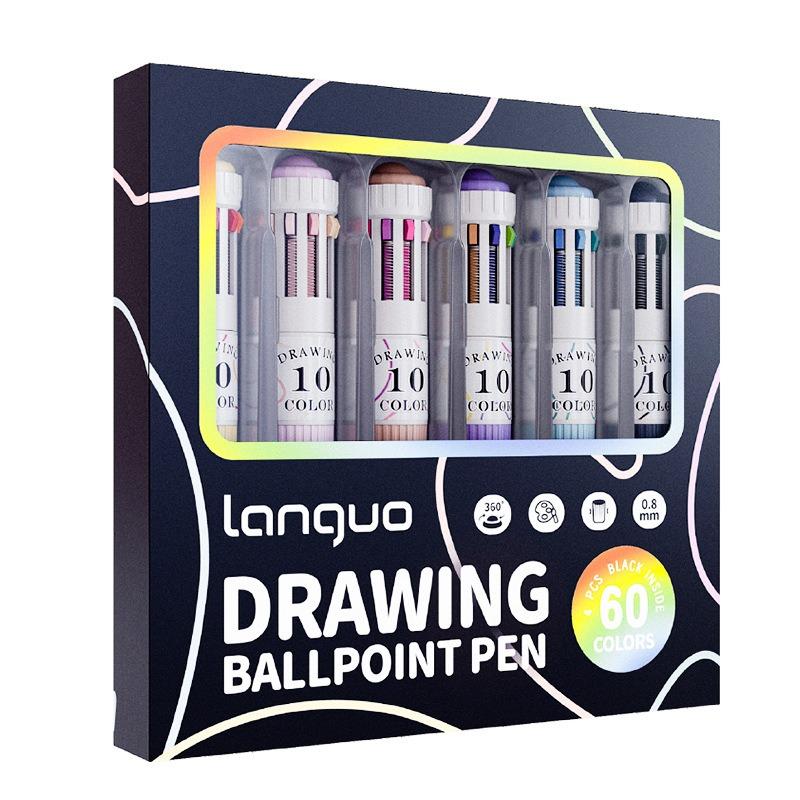 60 Colors Multicolor Pens Set 10-in-1 Colored Ballpoint Pen,0.8mm Fine Point Smooth Writing Ballpoint Pens School Office Supplie
60 Colors Multicolor Pens Set 10-in-1 Colored Ballpoint Pen,0.8mm Fine Point Smooth Writing Ballpoint Pens School Office Supplie