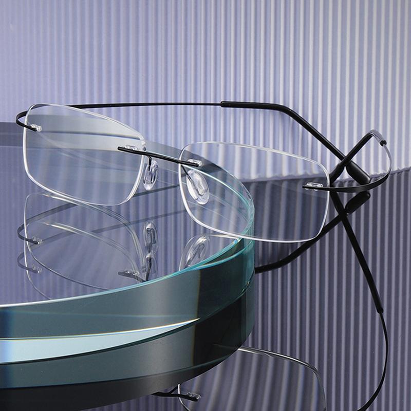 Shop Generic Blue Light Resistant Eyeglass Titanium Alloy Frameless