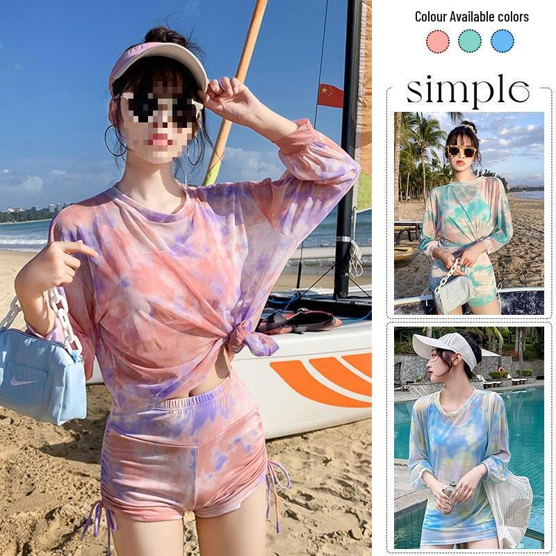 Women s Three-Piece Long-Sleeve Swimsuit Set: Slimming, Conservative, Plus-Size, Korean Style XL (105-120 jin)
Women s Three-Piece Long-Sleeve Swimsuit Set: Slimming, Conservative, Plus-Size, Korean Style XL (105-120 jin)