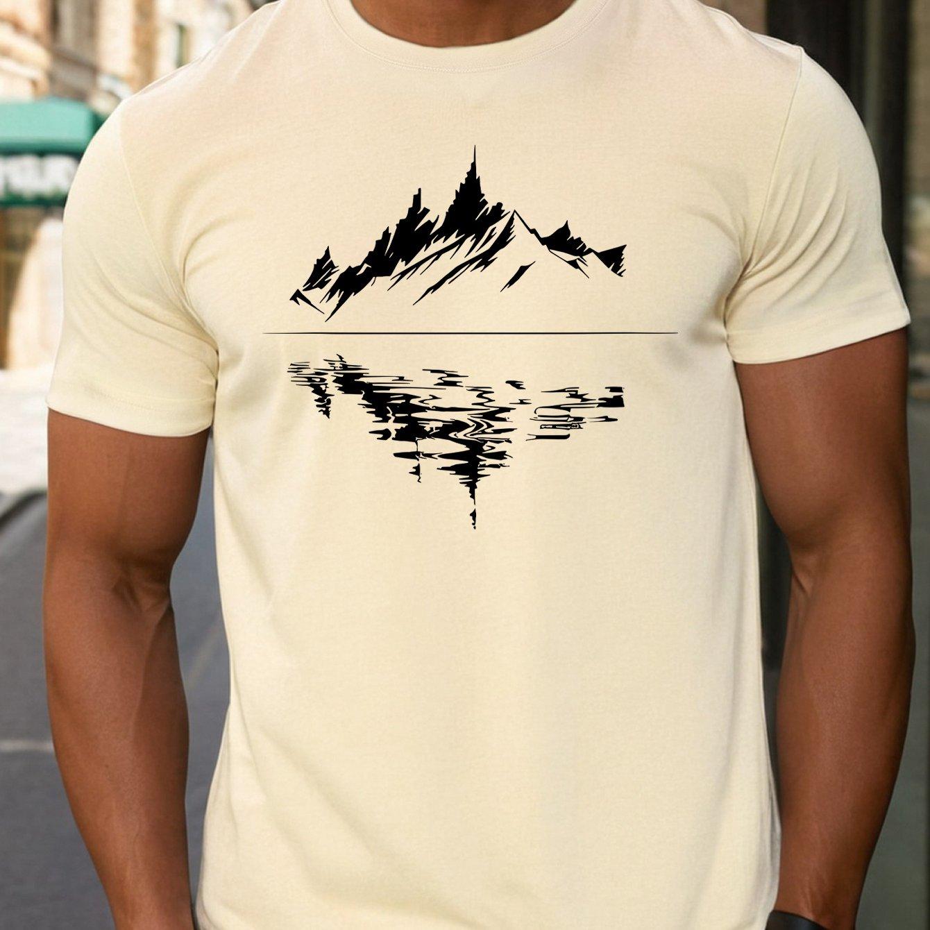 Mens pattern 100 cotton printed fashionable casual loosefit long mountain texture printed roundneck Tshirt S
Mens pattern 100 cotton printed fashionable casual loosefit long mountain texture printed roundneck Tshirt S