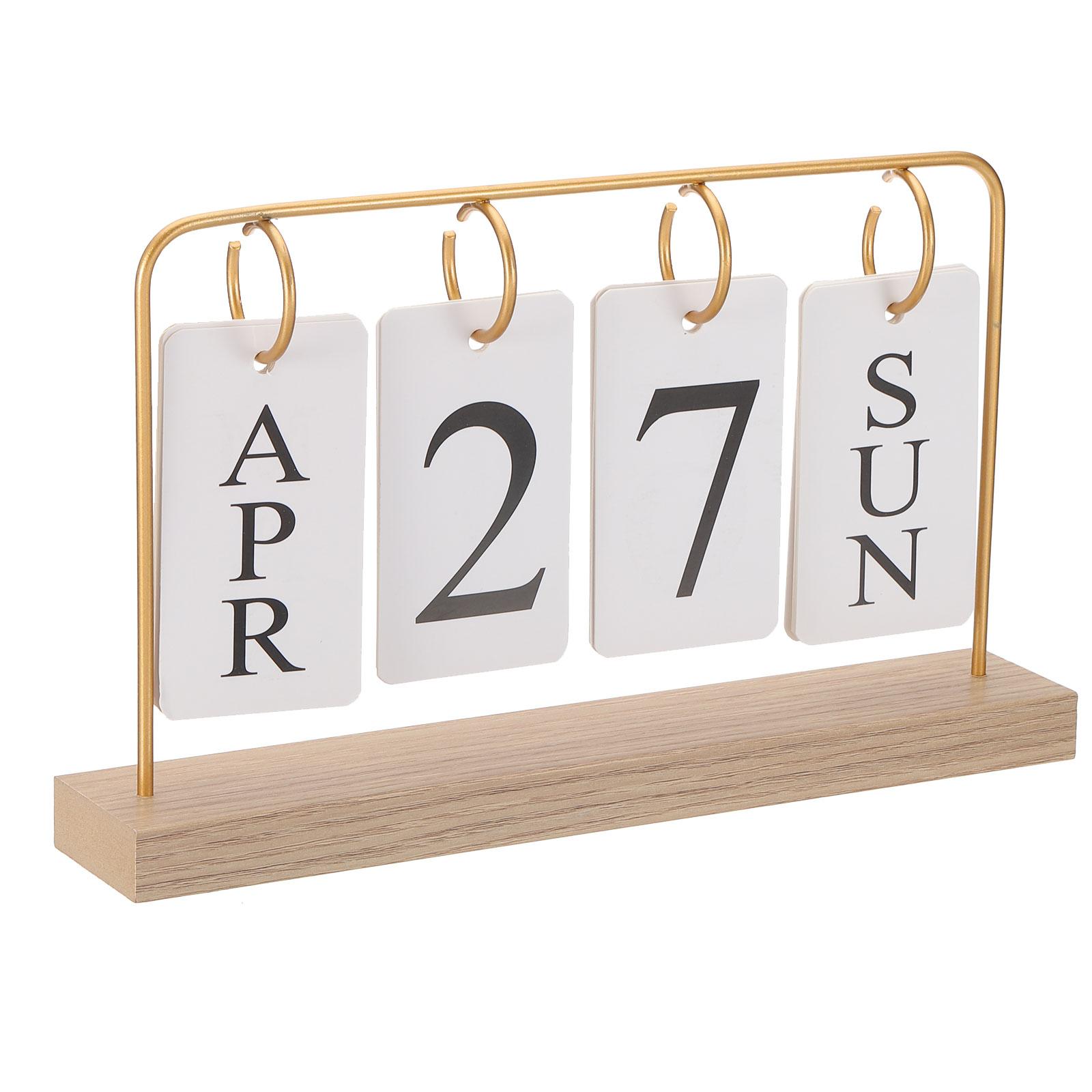 Vintage Wooden Perpetual Calendar Desktop Flip Calendar Turn Page Month Date Display Standing Calendar forOffice Home Decoration золотистий
Vintage Wooden Perpetual Calendar Desktop Flip Calendar Turn Page Month Date Display Standing Calendar forOffice Home Decoration золотистий