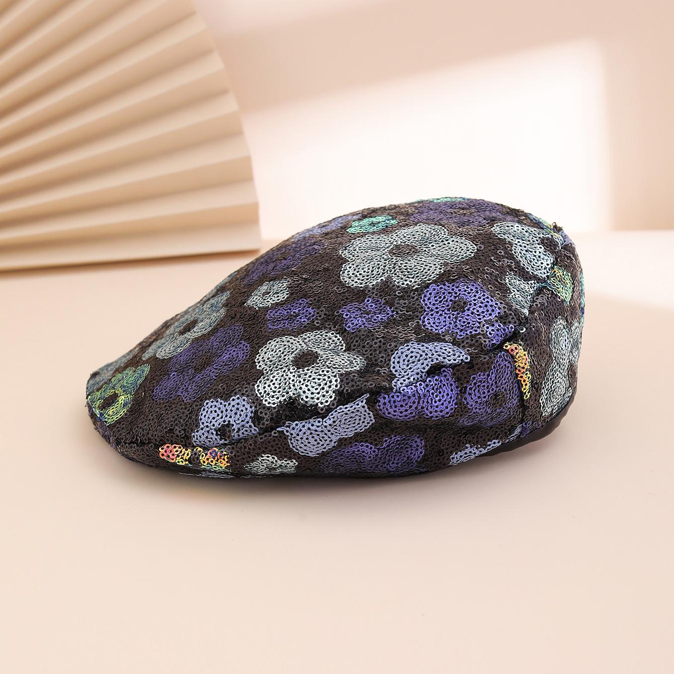 The colorful sequined flowers can adjust the elegant and artistic style of the beret for daily shopping, parties and gatherings One Size
The colorful sequined flowers can adjust the elegant and artistic style of the beret for daily shopping, parties and gatherings One Size