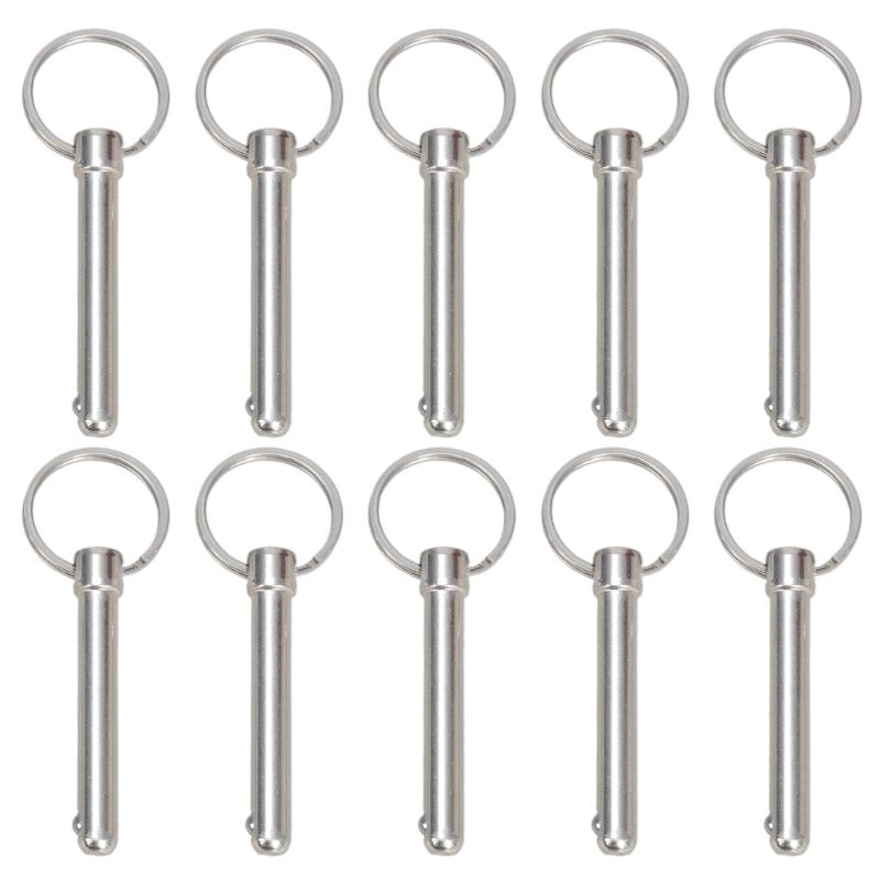 Набір із 10 штифтів із вуглецевої сталі із швидким звільненням 8x60 мм Штифт із замком-кулькою для легкого використання 1
Набір із 10 штифтів із вуглецевої сталі із швидким звільненням 8x60 мм Штифт із замком-кулькою для легкого використання 1