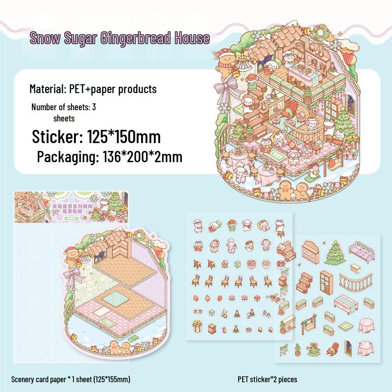 Zoo Christmas Series Mini Scenery Stickers for Collage
Zoo Christmas Series Mini Scenery Stickers for Collage