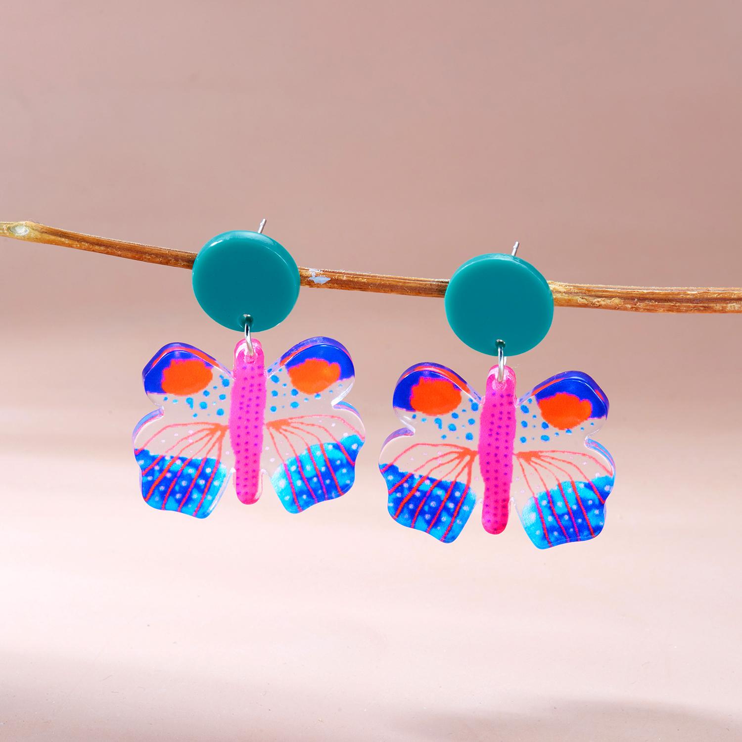 Colorful Pattern Acrylic Butterfly Drop Earrings for Women Simple Fruit Geometry Resin Dangle Earrings Daily Jewelry Accessories
Colorful Pattern Acrylic Butterfly Drop Earrings for Women Simple Fruit Geometry Resin Dangle Earrings Daily Jewelry Accessories