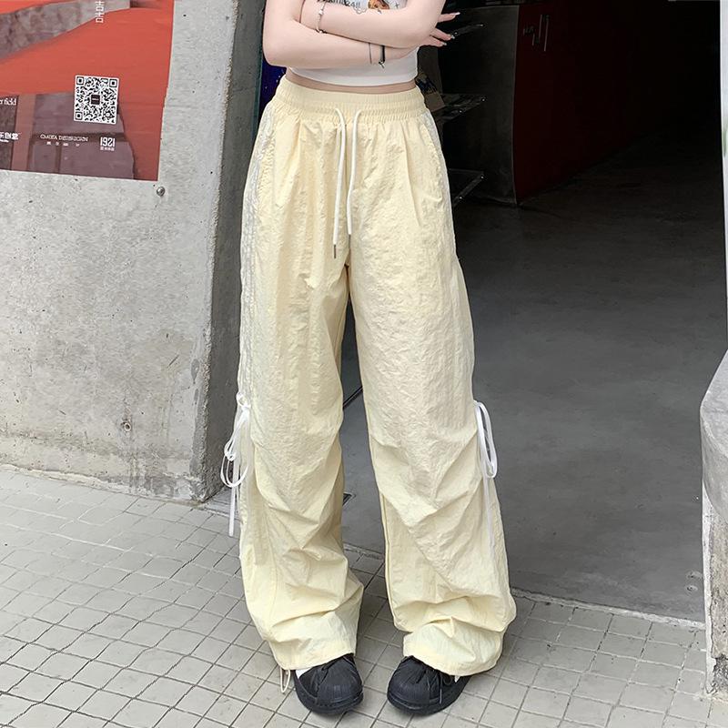 Весенние и летние полосатые однотонные со шнуровкой и высокой талией повседневные облегающие женские брюки XL жёлтый
Весенние и летние полосатые однотонные со шнуровкой и высокой талией повседневные облегающие женские брюки XL жёлтый