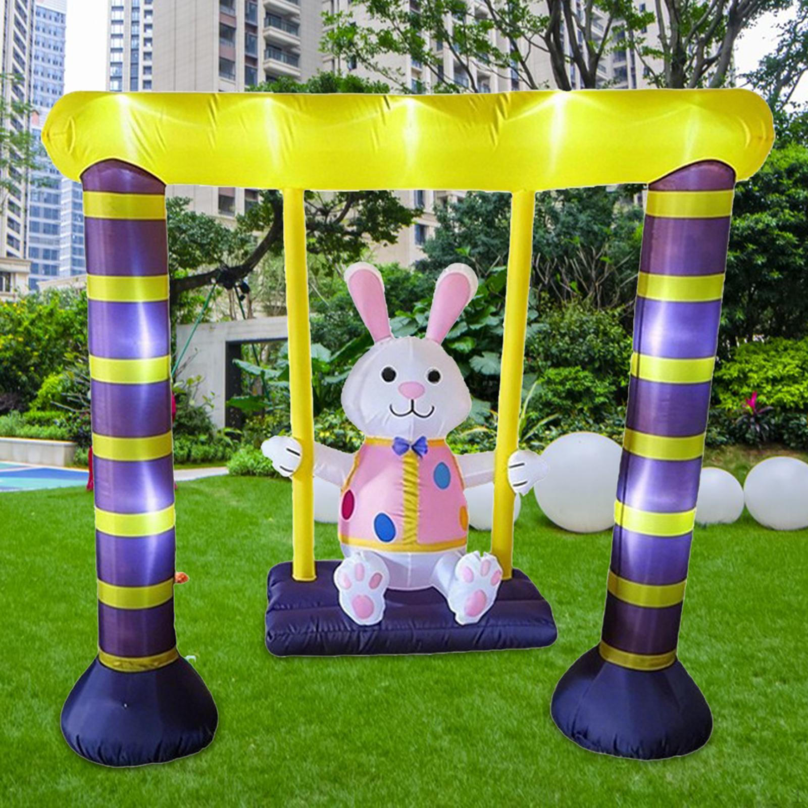 Easter Inflatable Swinging Bunny Yard Decor Large Novelty with Light Ornament Outdoor Decoration for
Easter Inflatable Swinging Bunny Yard Decor Large Novelty with Light Ornament Outdoor Decoration for