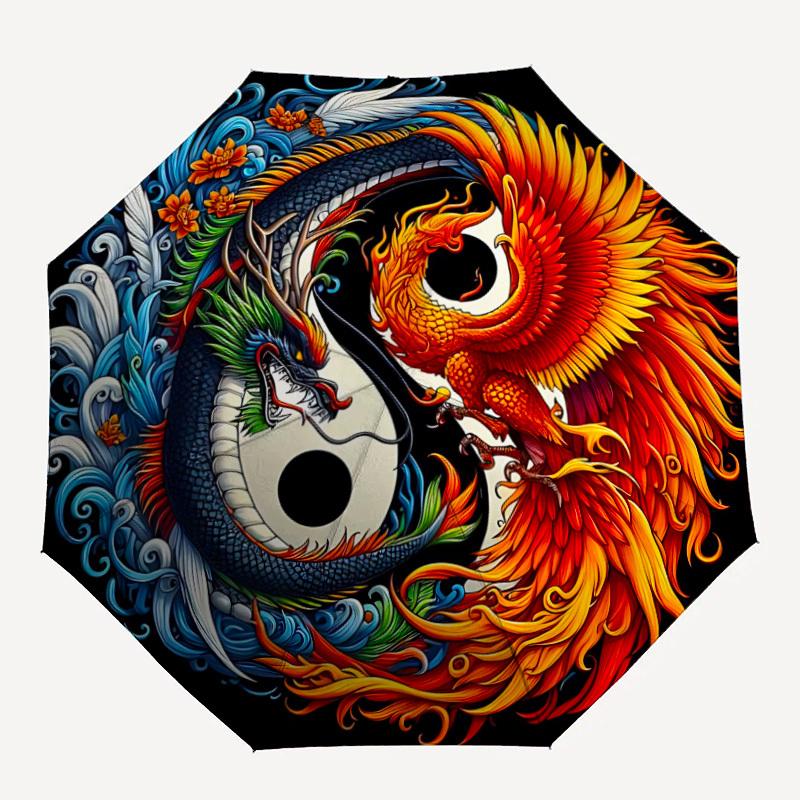1PC Dragon Phoenix Yin Yang Automatic Open/close, All-Season Portable Folding Umbrella for Women & Men yy250919178
1PC Dragon Phoenix Yin Yang Automatic Open/close, All-Season Portable Folding Umbrella for Women & Men yy250919178