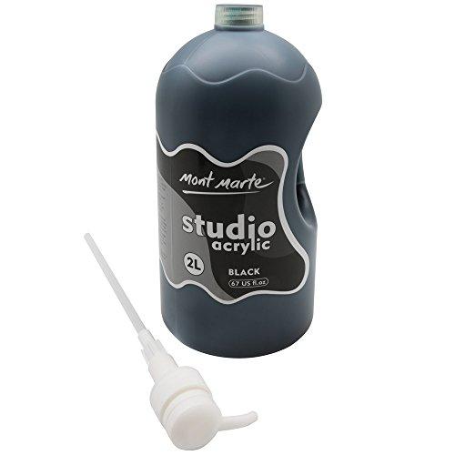 Mont Marte Acrylic Lamp Black 2 Liter (2L) with Pump - Fast Drying, Strong Coverage, Suitable for Students and Artists. Acrylic Paint
Mont Marte Acrylic Lamp Black 2 Liter (2L) with Pump - Fast Drying, Strong Coverage, Suitable for Students and Artists. Acrylic Paint