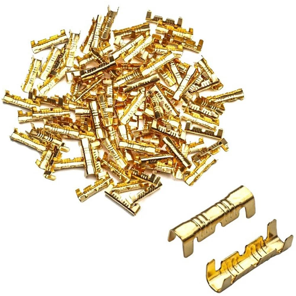 STONEGO 100pcs Gold Brass Car Speaker Wire Connectors Terminal Blocks Connectors Easy to Install 0.5-1.5 mm² Wiring
STONEGO 100pcs Gold Brass Car Speaker Wire Connectors Terminal Blocks Connectors Easy to Install 0.5-1.5 mm² Wiring