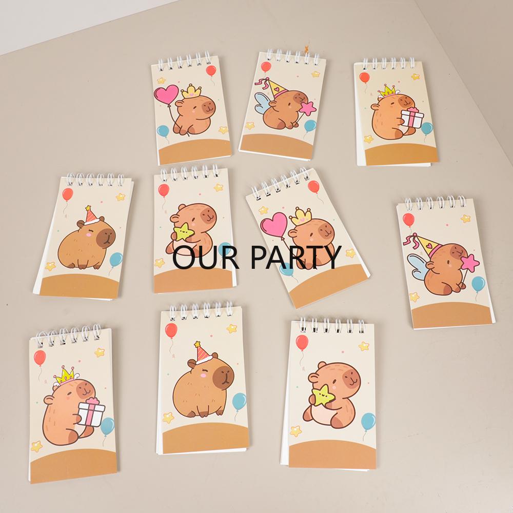 10Pcs Cartoon Animal Capybara Theme Portable Coil Notebook Mini Notepad for Kids Birthday Party Favors Back To School Rewards
10Pcs Cartoon Animal Capybara Theme Portable Coil Notebook Mini Notepad for Kids Birthday Party Favors Back To School Rewards