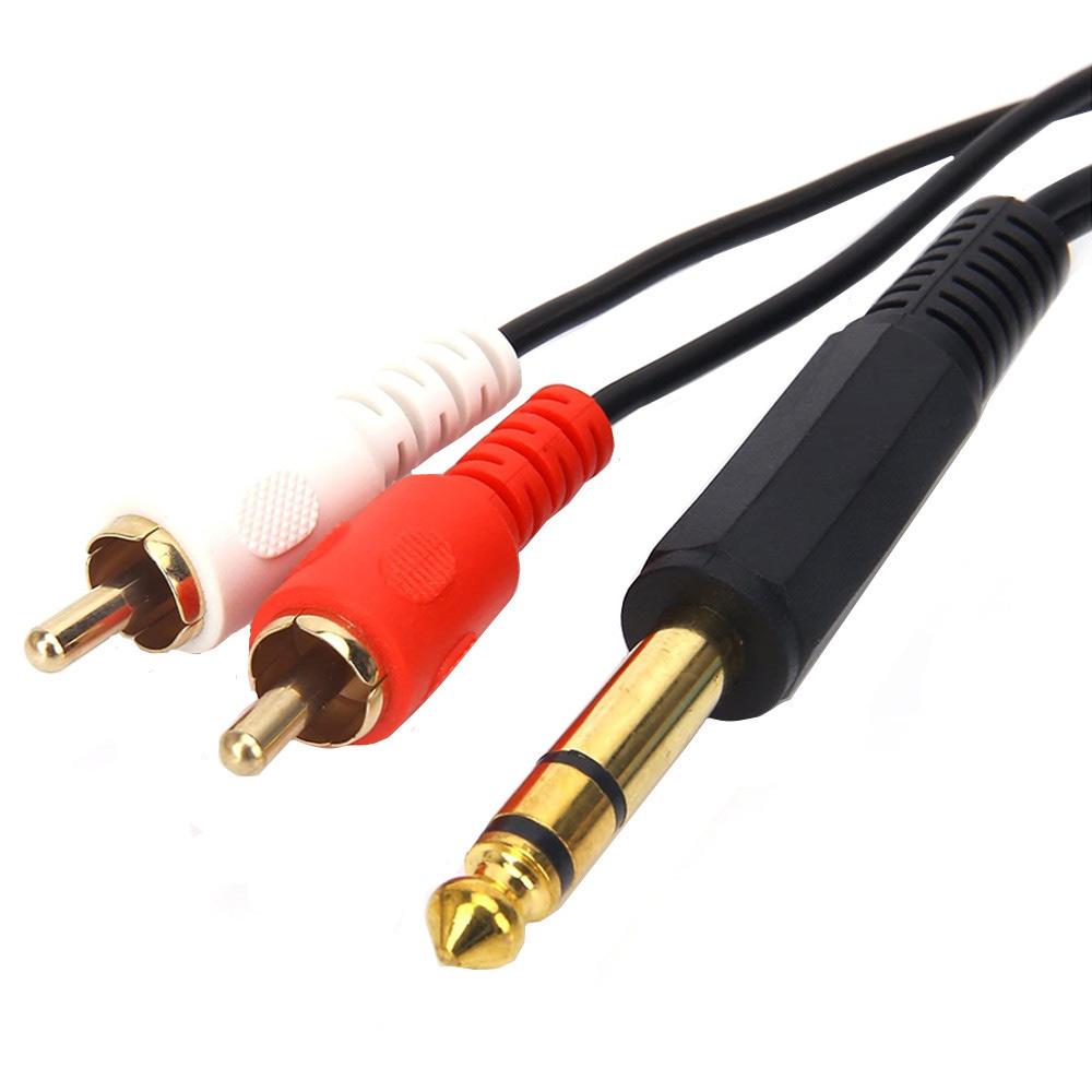JUNSUNMAY 6.35mm Male Stereo to 2 RCA Male Plug Cable 1/4 Inch to Dual RCA Y-Splitter Audio Cord,1.5m As Shown A
JUNSUNMAY 6.35mm Male Stereo to 2 RCA Male Plug Cable 1/4 Inch to Dual RCA Y-Splitter Audio Cord,1.5m As Shown A