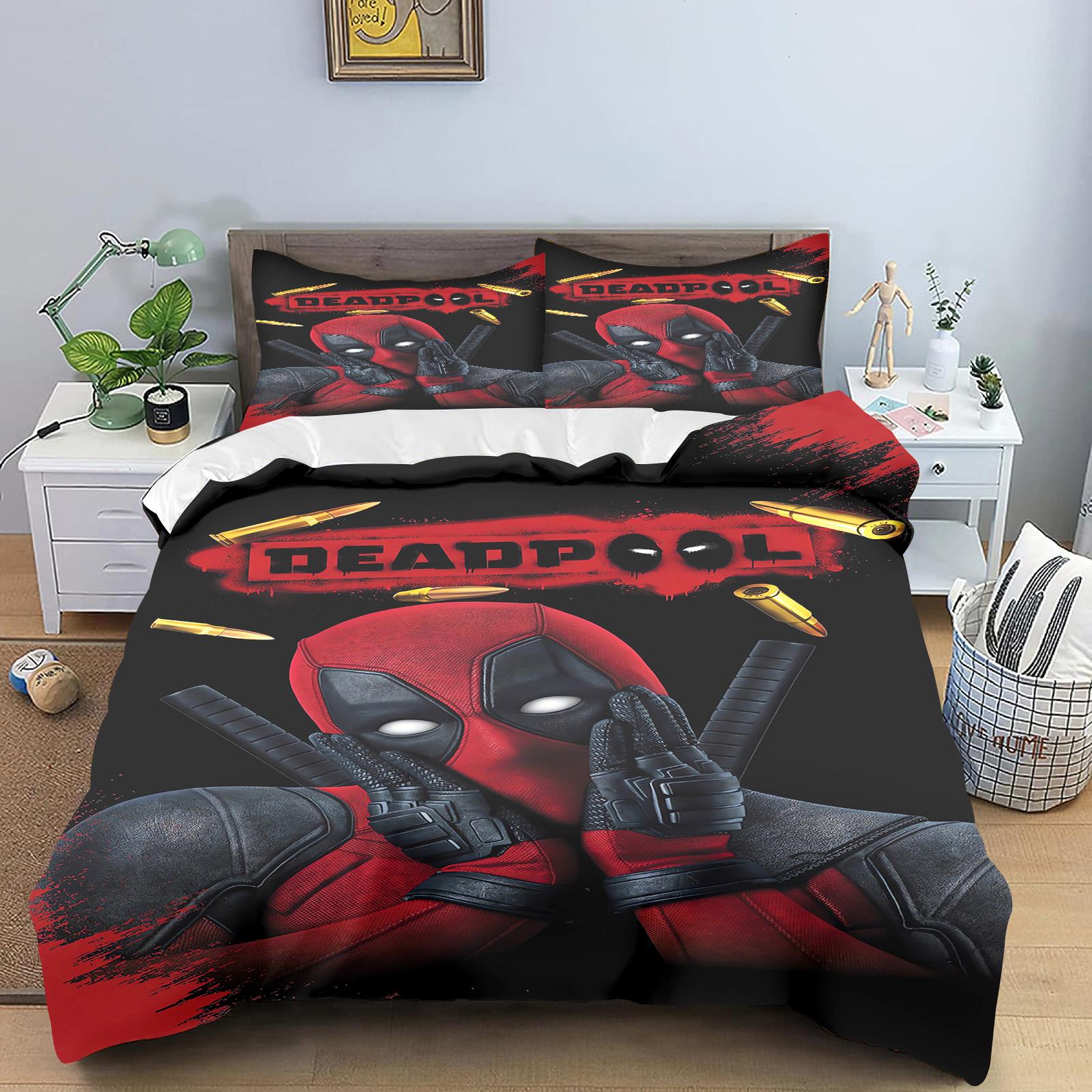 Deadpool 3D Children S Bedding Set Duvet Cover Set Bedding Comforter Sets King Size 135x200cm
Deadpool 3D Children S Bedding Set Duvet Cover Set Bedding Comforter Sets King Size 135x200cm