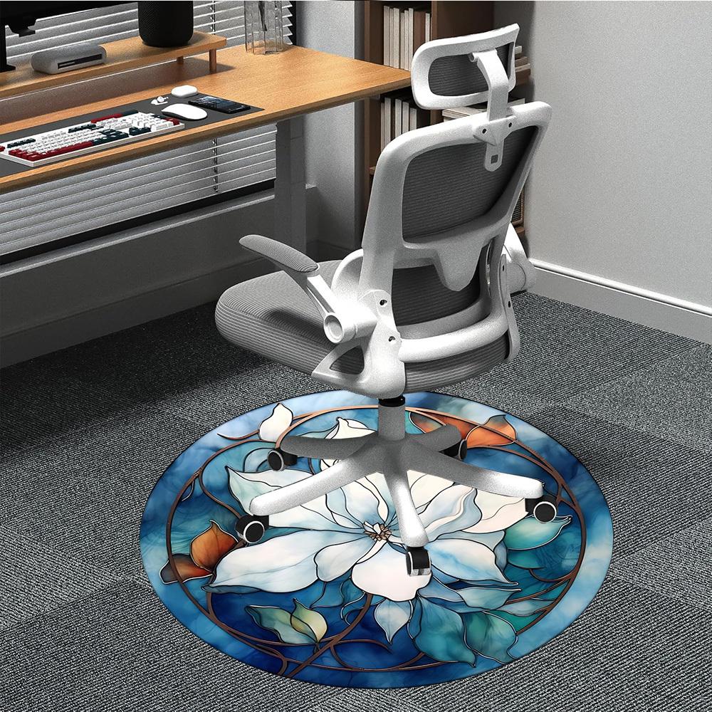 1pc Magnolia Stained Glass Carpet for Office Non Slip, Round Carpet, Soft & Comfortable, Carpet for Office, Lightweight Round Floor Mat 80cm
1pc Magnolia Stained Glass Carpet for Office Non Slip, Round Carpet, Soft & Comfortable, Carpet for Office, Lightweight Round Floor Mat 80cm