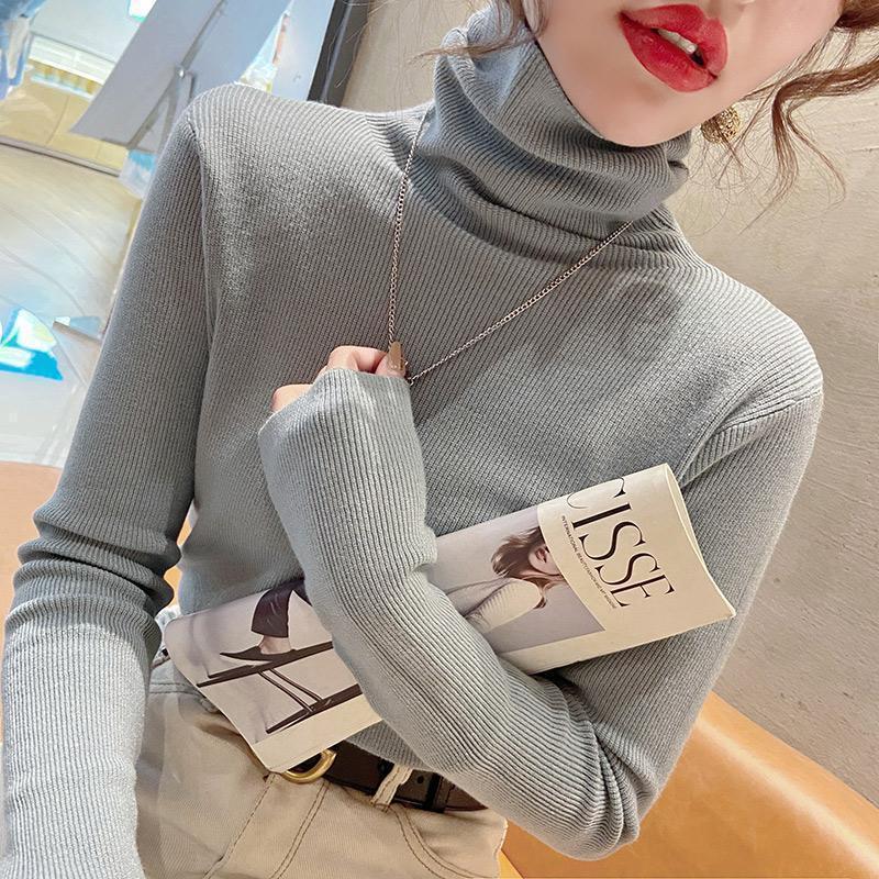 Pile collar bottoming shirt for women s autumn and winter new slim-fitting and thin solid-color turtleneck sweater with top for female students one size fits all светло-серый
Pile collar bottoming shirt for women s autumn and winter new slim-fitting and thin solid-color turtleneck sweater with top for female students one size fits all светло-серый