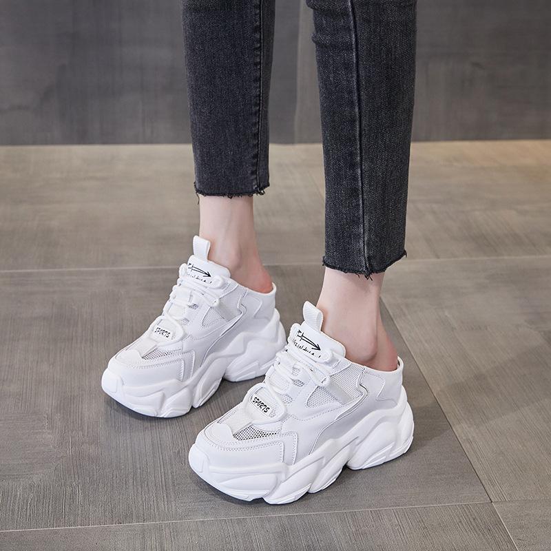 Inner heightening bag head half slippers spring and summer new thick sole without heel CM outer wear lazy casual shoes tide 34 белый
Inner heightening bag head half slippers spring and summer new thick sole without heel CM outer wear lazy casual shoes tide 34 белый