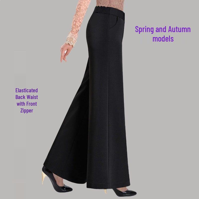 Women s Plus Velvet High-Waisted Wide-Leg Pants - Elastic, Drapey, Straight-Leg, Plus Size, Casual Autumn Dancewear M, waist 25 inches, approx. 89-98 lbs
Women s Plus Velvet High-Waisted Wide-Leg Pants - Elastic, Drapey, Straight-Leg, Plus Size, Casual Autumn Dancewear M, waist 25 inches, approx. 89-98 lbs