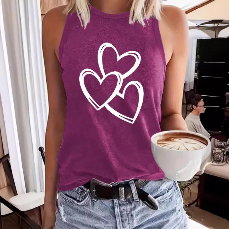 Heart-shaped Printed Women s Clothing Sleeveless Top T-shirt and Round-neck Vest for Spring and Summer XXL темно-синього кольору
Heart-shaped Printed Women s Clothing Sleeveless Top T-shirt and Round-neck Vest for Spring and Summer XXL темно-синього кольору