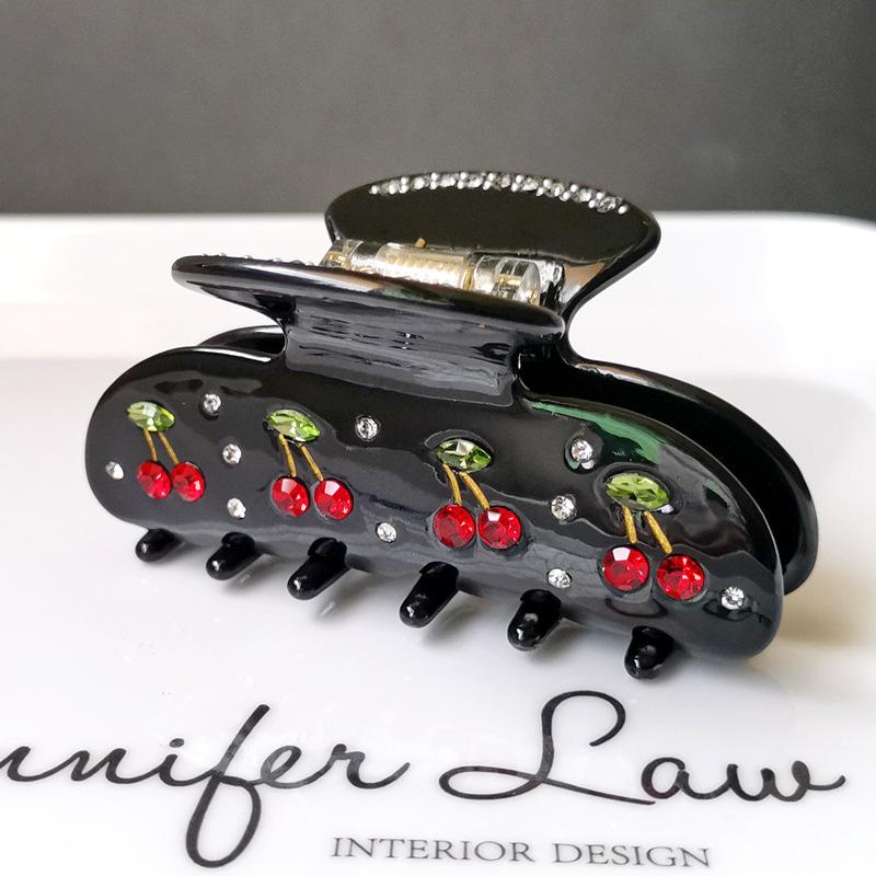 Корейські ацетатні акрилові аксесуари для волосся: Хвостик із вишневим діамантом і стразами та затискачі акули
Корейські ацетатні акрилові аксесуари для волосся: Хвостик із вишневим діамантом і стразами та затискачі акули