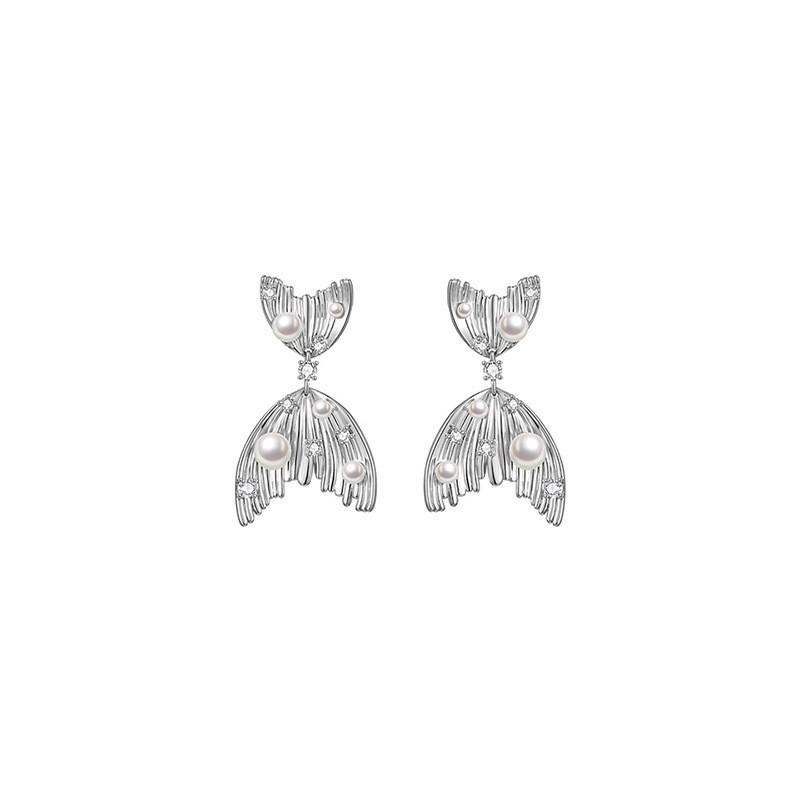 Циркониевые серьги с жемчугом в форме рыбьего хвоста, персонализированные нишевые металлические серьги, модные и высококлассные серьги
Циркониевые серьги с жемчугом в форме рыбьего хвоста, персонализированные нишевые металлические серьги, модные и высококлассные серьги