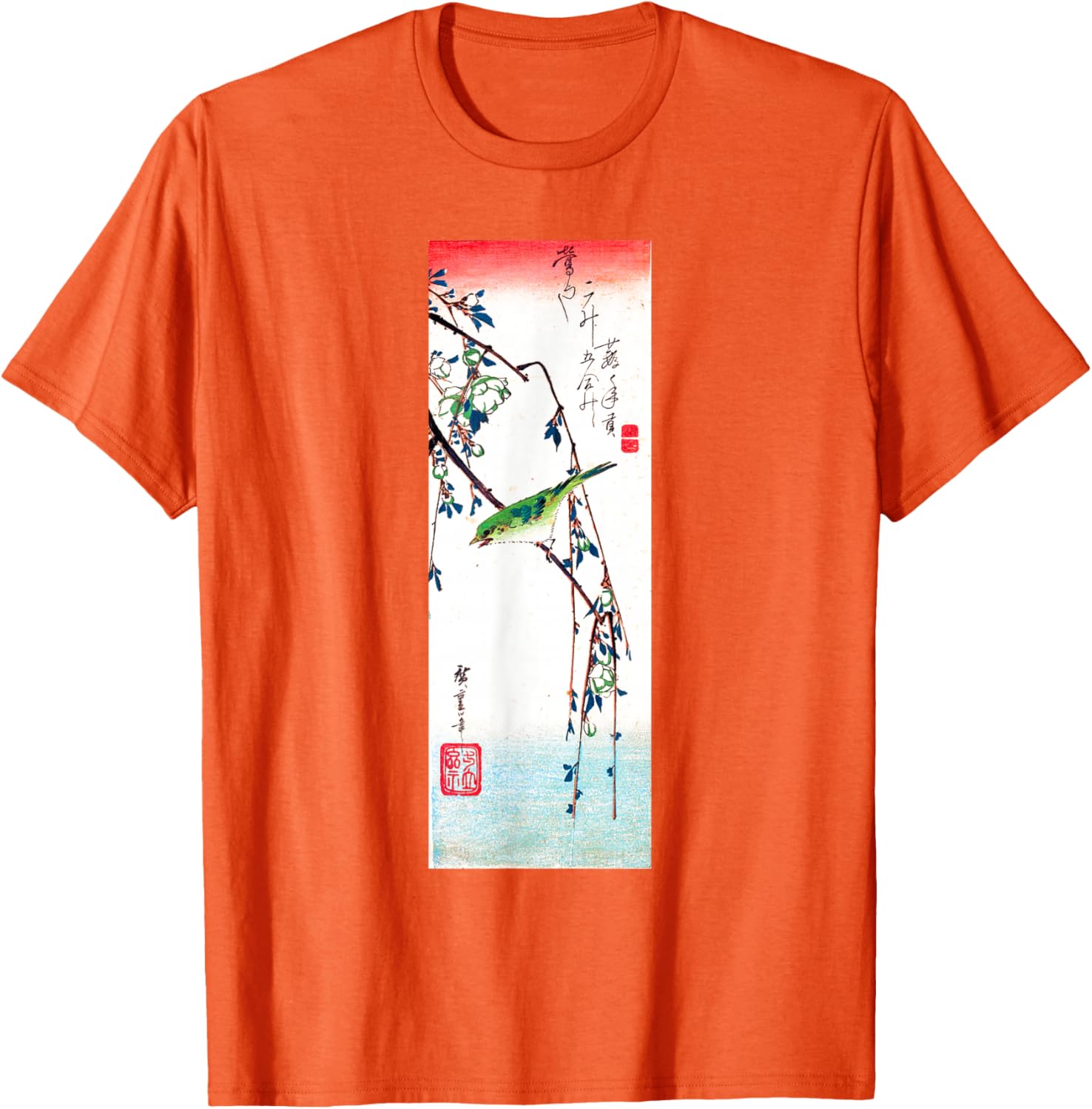 Hiroshige Warbler Bird Japanese Woodblock Art Graphic Tee Soft Cotton Casual TShirt For Men 4XL
Hiroshige Warbler Bird Japanese Woodblock Art Graphic Tee Soft Cotton Casual TShirt For Men 4XL
