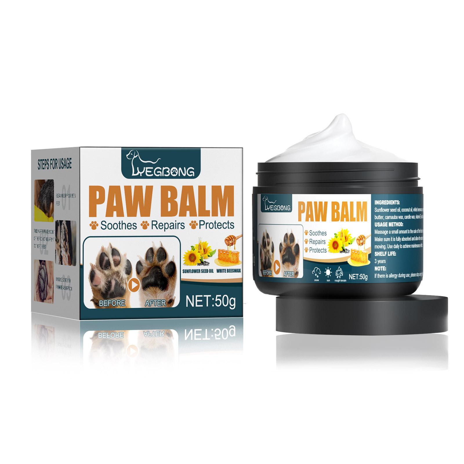 yegbong Dog Paw Balm Lick Safe - Успокаивающий бальзам для лап для щенков и взрослых собак - Воск для защиты лап собак 50g
yegbong Dog Paw Balm Lick Safe - Успокаивающий бальзам для лап для щенков и взрослых собак - Воск для защиты лап собак 50g