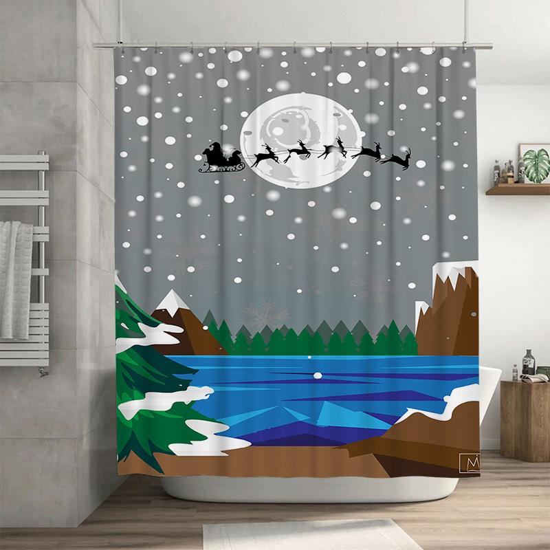 Tuniu Magical Winter Forest Deer Shower Curtain Festive Woodland Animal Nature Bathroom Decor W60H190(CM)-1 Pcs
Tuniu Magical Winter Forest Deer Shower Curtain Festive Woodland Animal Nature Bathroom Decor W60H190(CM)-1 Pcs