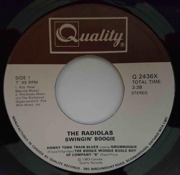 7inch Record RADIOLAS Swingin Boogie Q2436X Quality 1983 Canada Jazz Used
7inch Record RADIOLAS Swingin Boogie Q2436X Quality 1983 Canada Jazz Used